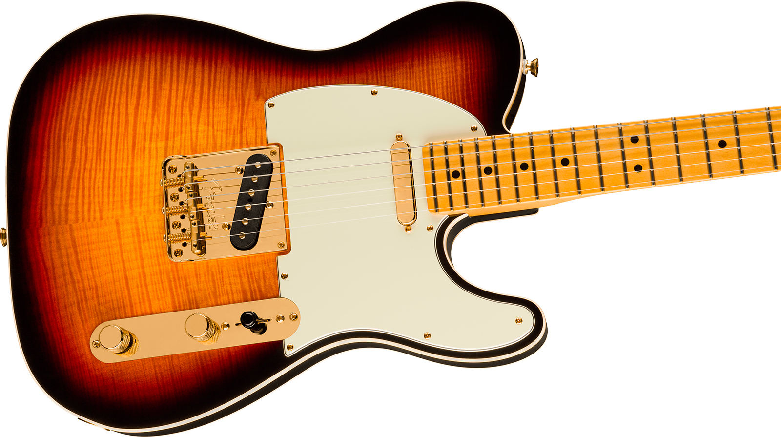 Fender Tele Custom American Pro Ii 75th Ann. Usa 2s Ht Mn - 2-color Sunburst - Televorm elektrische gitaar - Variation 3