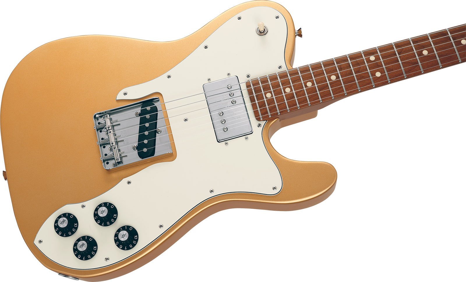Fender Tele Hybrid Custom Jap Ltd Ht Hs Mn - Gold - Televorm elektrische gitaar - Variation 2