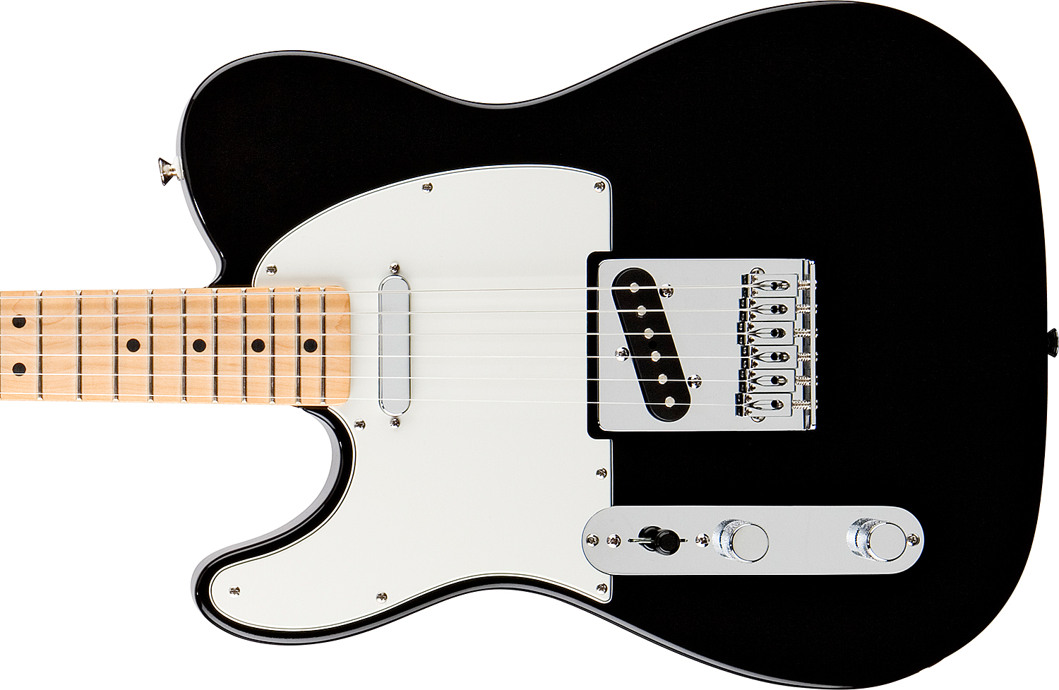 Fender Tele Mexican Standard 2011 Gaucher 2s Mn Black - Linkshandige elektrische gitaar - Variation 2