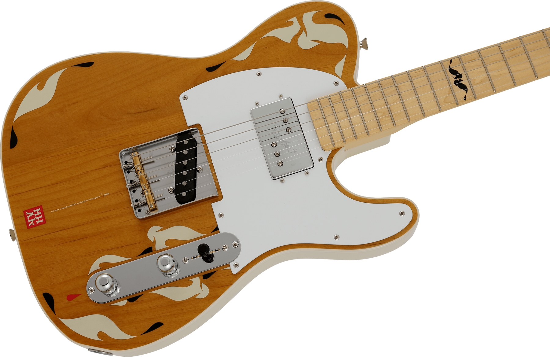 Fender Tele Mhak  Art Gallery Jap Hs Mn - Natural - Televorm elektrische gitaar - Variation 2
