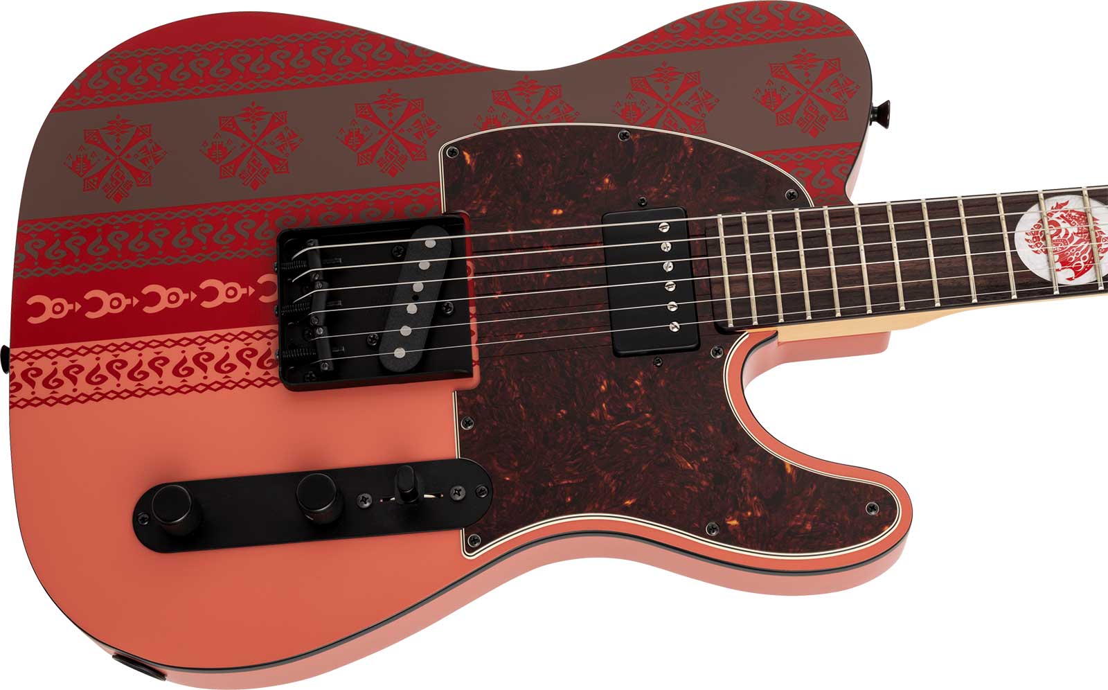 Fender Tele Monster Hunter Rathalos Jap Sh Ht Rw - Rathalos Red - Televorm elektrische gitaar - Variation 2