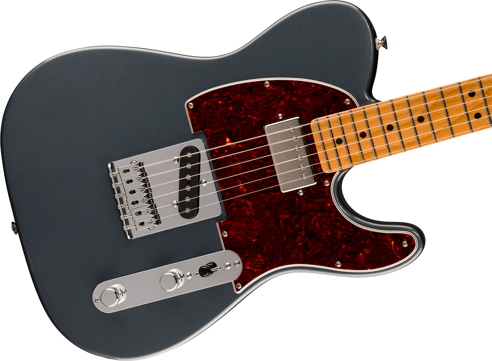 Fender Tele Player Ii Dealer Exclusive Mex Sh Custom Shop / S.duncan Trem Mn - Charcoal Frost Metallic - Televorm elektrische gitaar - Variation 2