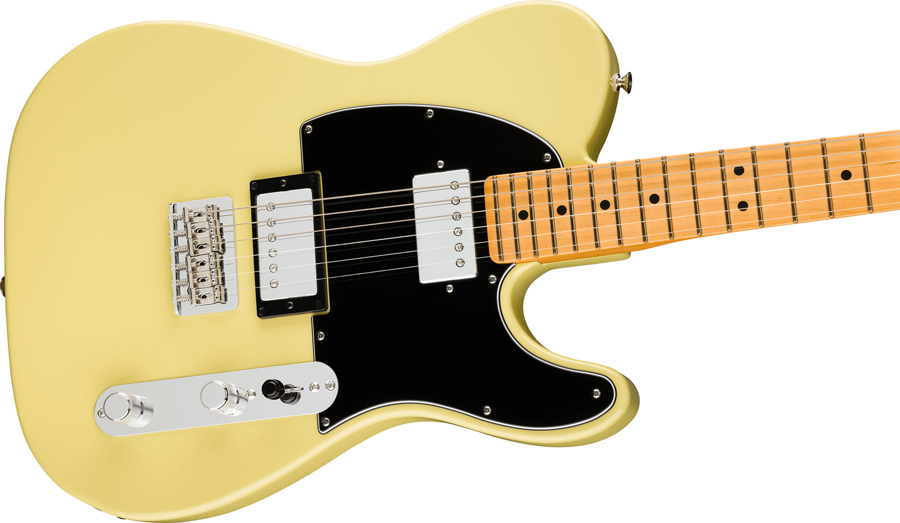 Fender Tele Player Ii Hh Mex 2h Ht Mn - Hialeah Yellow - Televorm elektrische gitaar - Variation 3