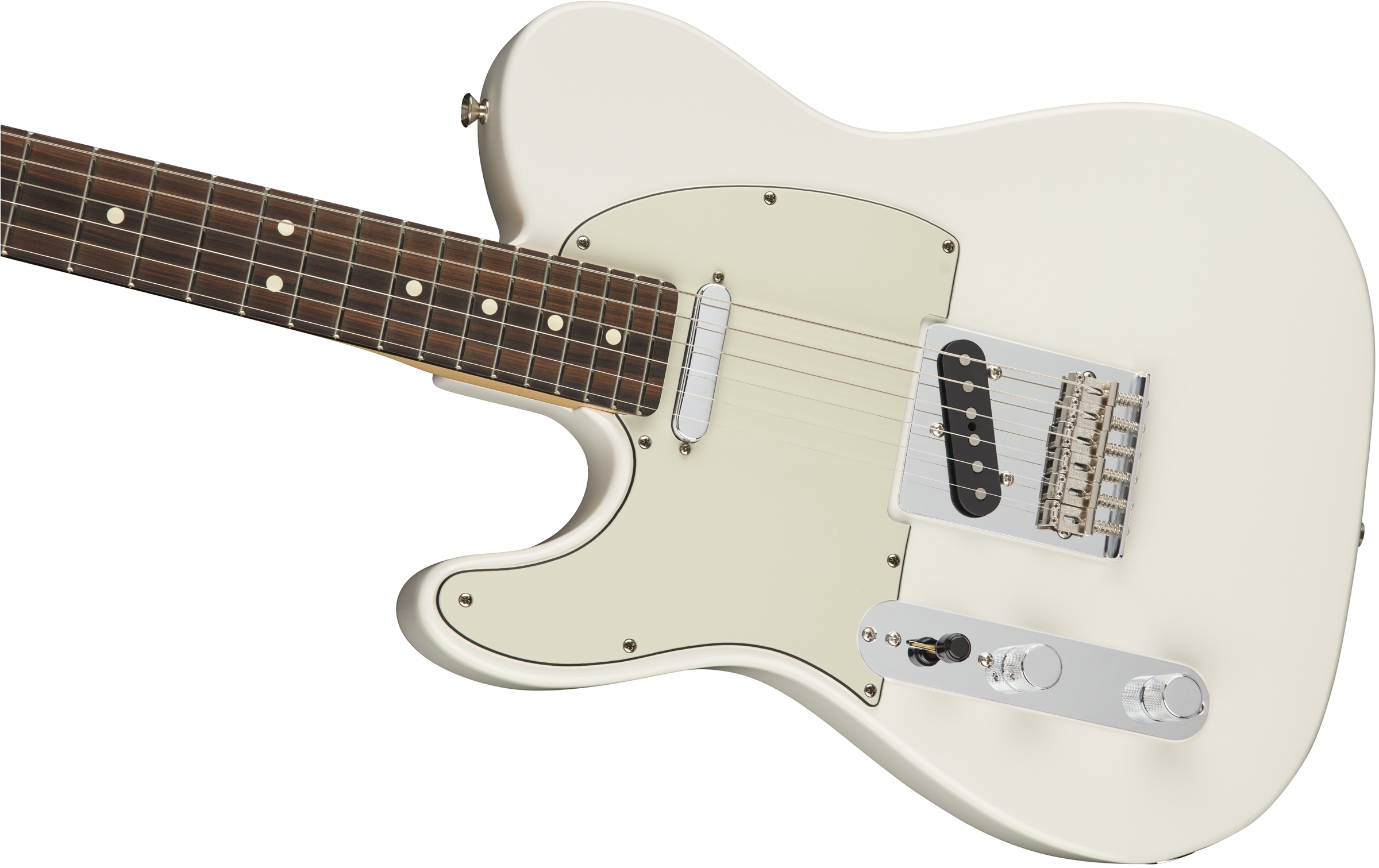 Fender Tele Player Lh Gaucher Mex Ss Pf - Polar White - Linkshandige elektrische gitaar - Variation 3