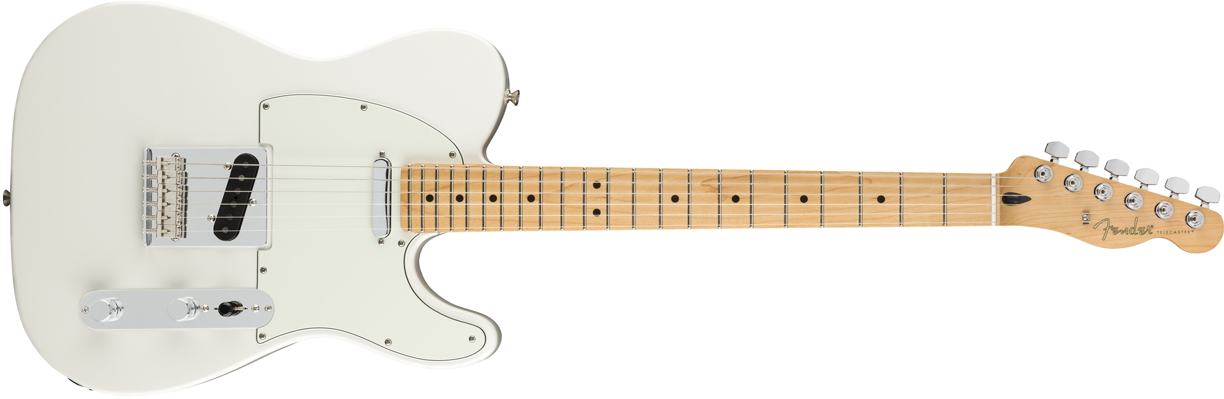 Fender Tele Player Mex Mn - Polar White - Televorm elektrische gitaar - Variation 1