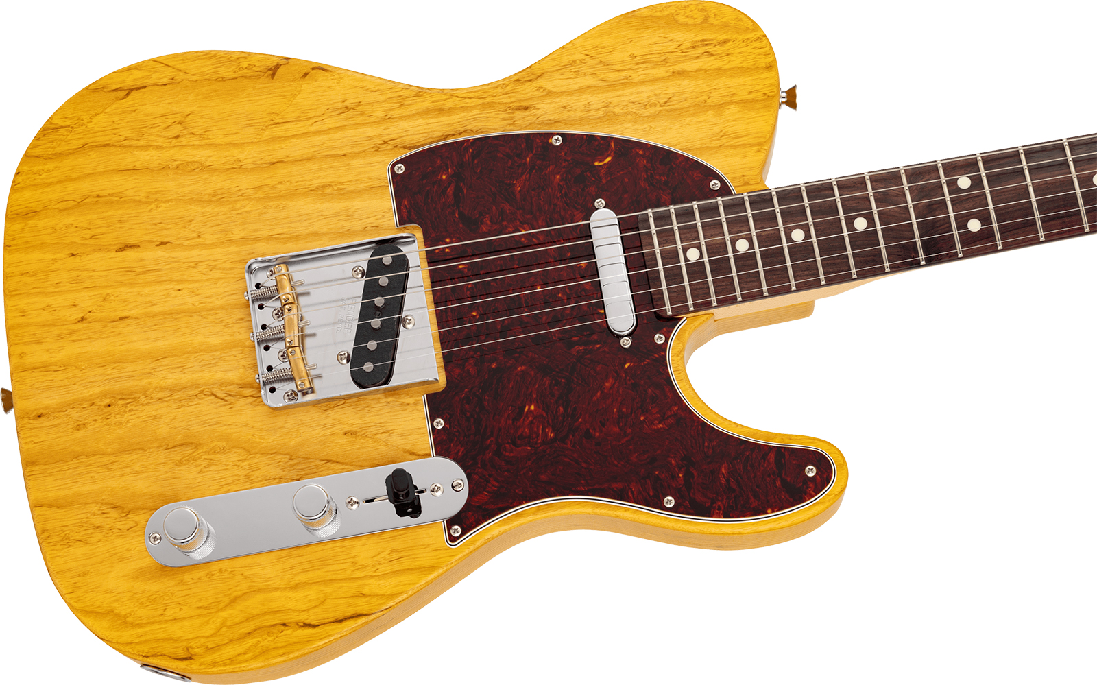 Fender Tele  Raw Ash Mij Ltd Jap 2s Ht Mn - Satin Vintage Natural - Televorm elektrische gitaar - Variation 2
