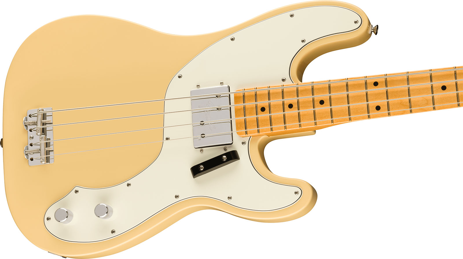 Fender Tele Bass 70s Vintera 2 Mex Mn - Vintage White - Solid body elektrische bas - Variation 2