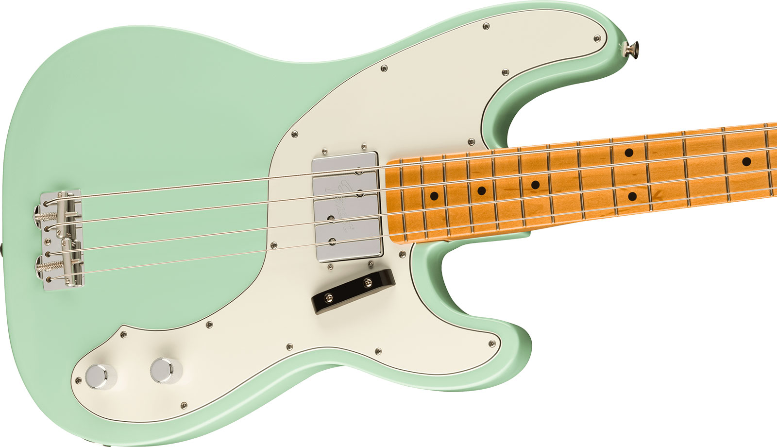 Fender Tele Bass 70s Vintera 2 Mex Mn - Surf Green - Solid body elektrische bas - Variation 2