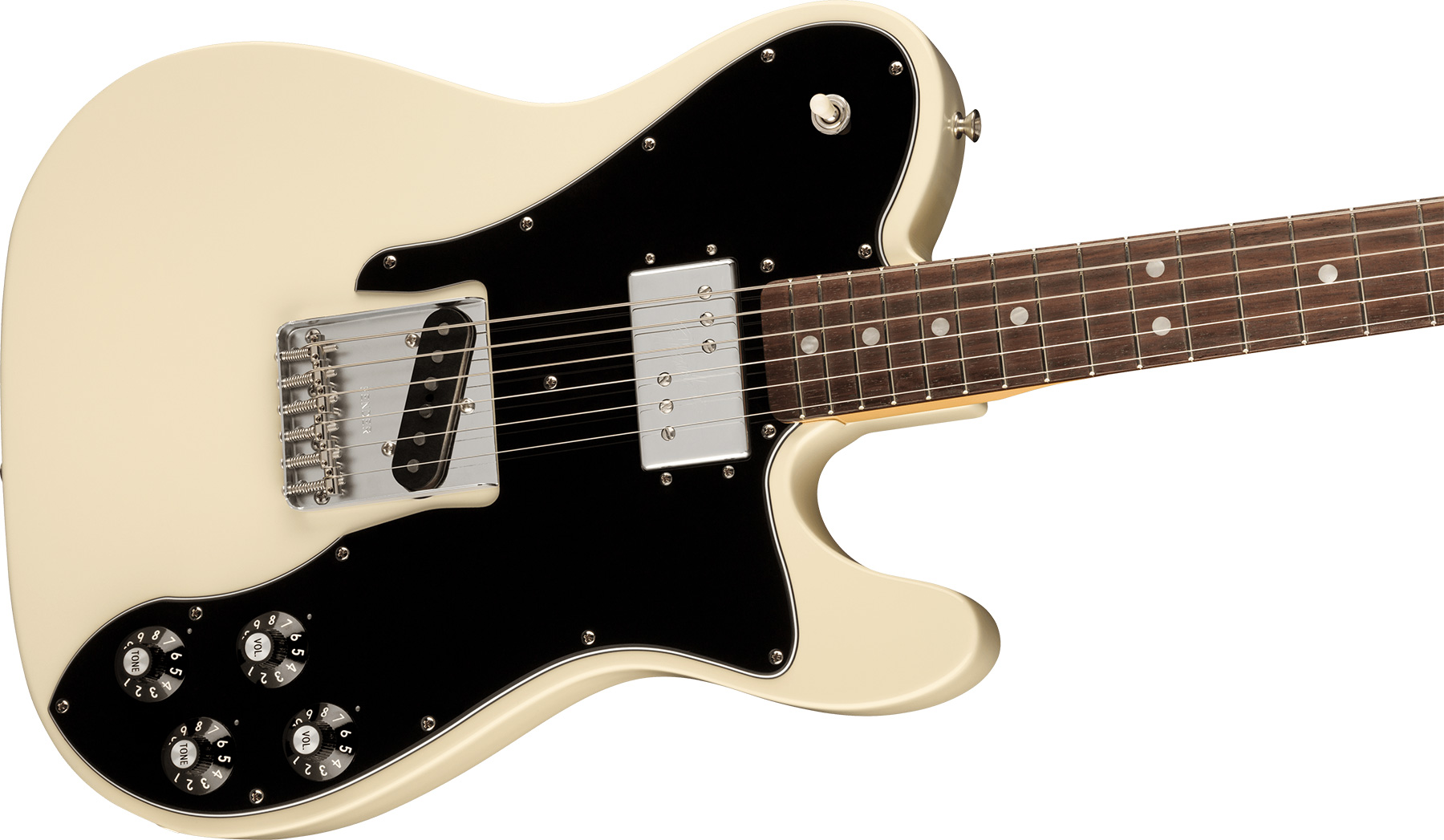 Fender Tele Custom 1977 American Vintage Ii Usa Sh Ht Rw - Olympic White - Televorm elektrische gitaar - Variation 1