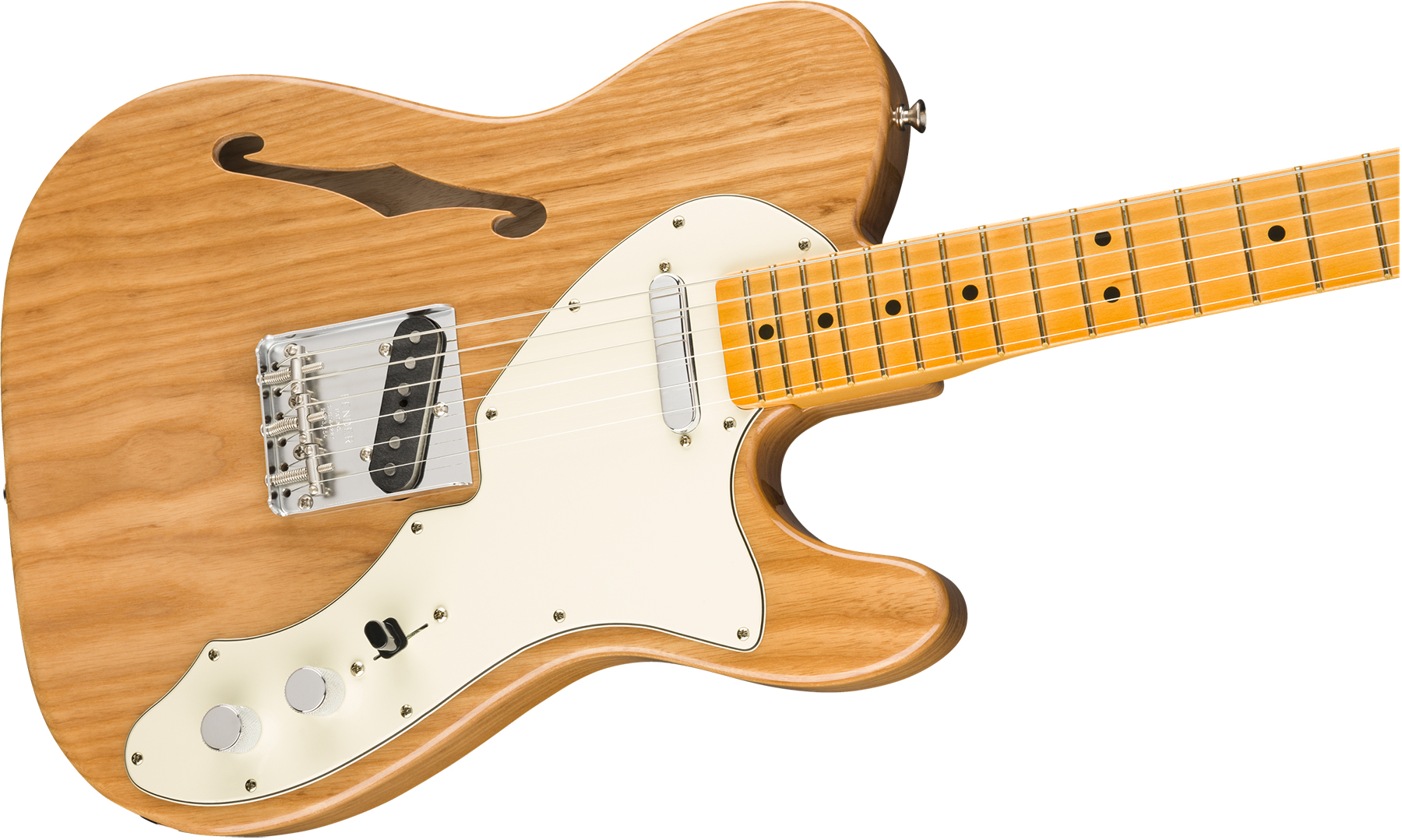 Fender Tele 60s Thinline American Original Usa Ss Mn - Aged Natural - Semi hollow elektriche gitaar - Variation 2