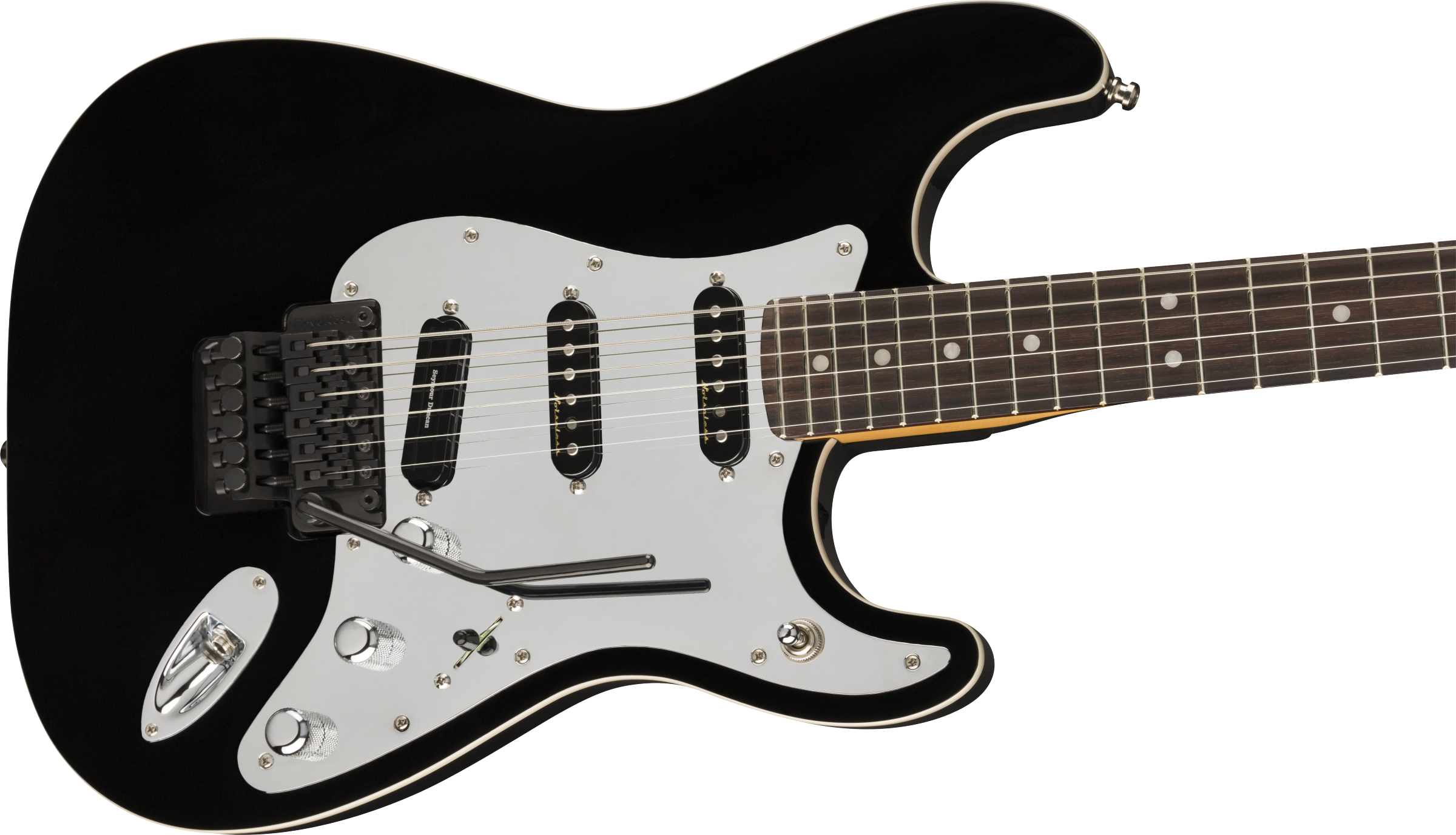 Fender Tom Morello Strat Mex Signature Hss Fr Rw - Black - Elektrische gitaar in Str-vorm - Variation 2
