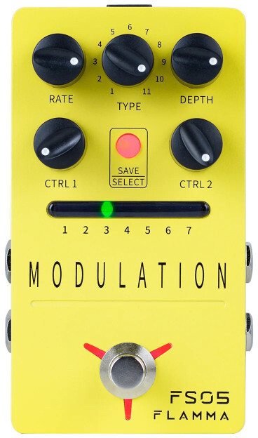 Flamma Fs05 Modulation - Modulation/chorus/flanger/phaser en tremolo effect pedaal - Main picture