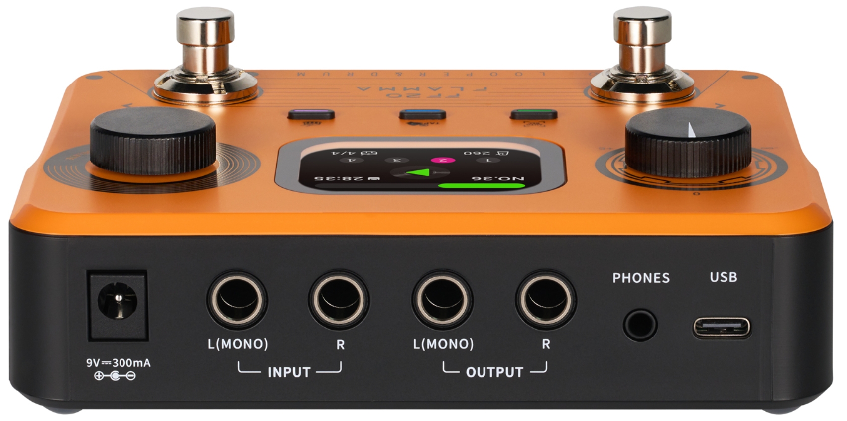 Flamma Ff20 Looper & Drum Machine Orange - Looper effect pedaal - Variation 3