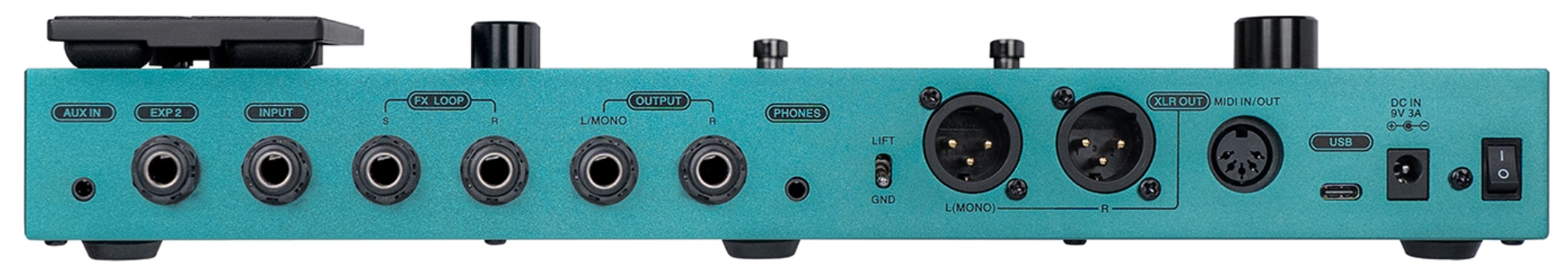 Flamma Fx200b (rechargeable Battery) Guitar Multi Effects Nebula Green - Multieffecten Pedaal voor Electrische Gitaar - Variation 2