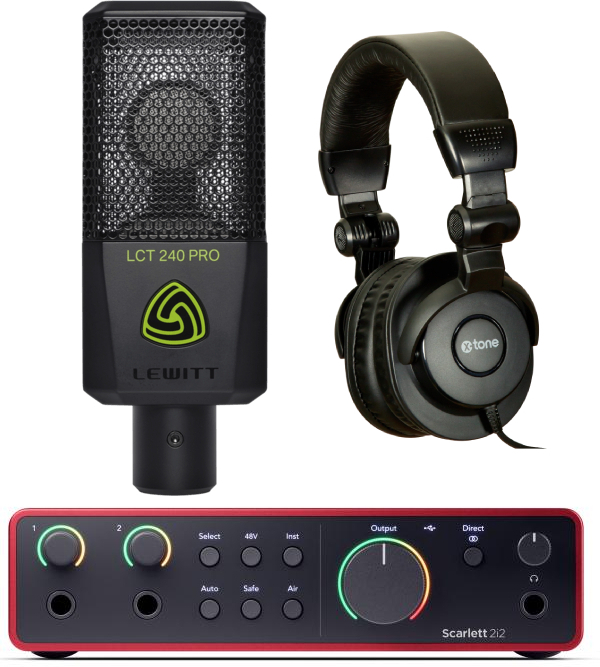 Focusrite Scarlett 2i2 G4  + Lct 240 Pro Bk + X-hp1 - Home studio set - Main picture