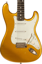 Elektrische gitaar in str-vorm Folreden guitars Custom Order #090815 - Relic Golden Yellow Sparkle