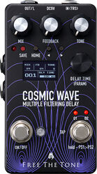 Reverb/delay/echo effect pedaal Free the tone Cosmic Wave CW-1Y Multiple Filtering Delay