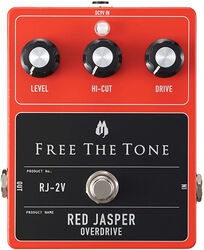 Overdrive/distortion/fuzz effectpedaal Free the tone Red Jasper RJ-2V Overdrive
