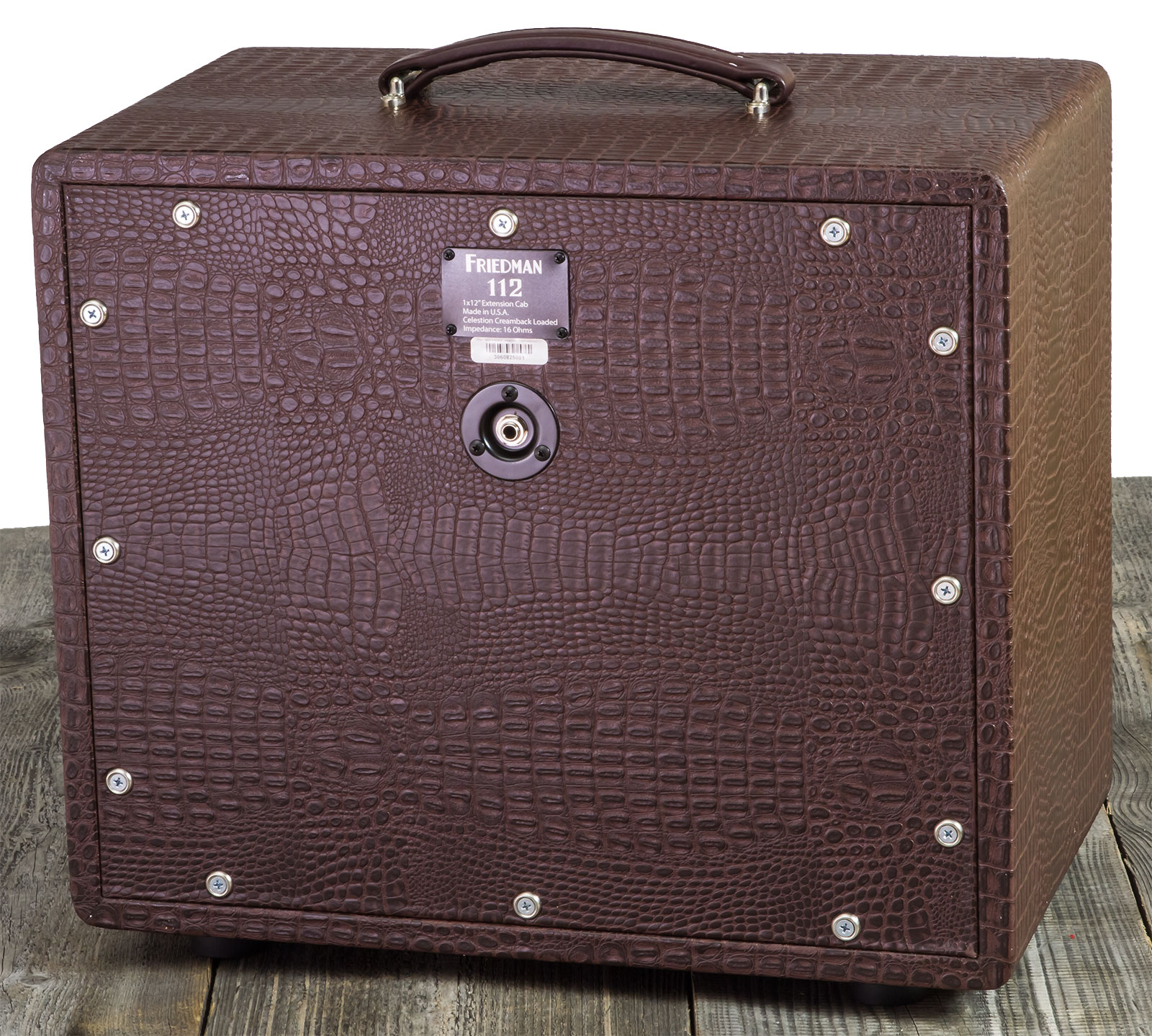 Friedman Amplification Dirty Shirley 112 Close Back Guitar Cab 1x12 Celestion G12m Creamback 65w 16-ohms Brown Gator Tolex - Elektrische gitaar speake