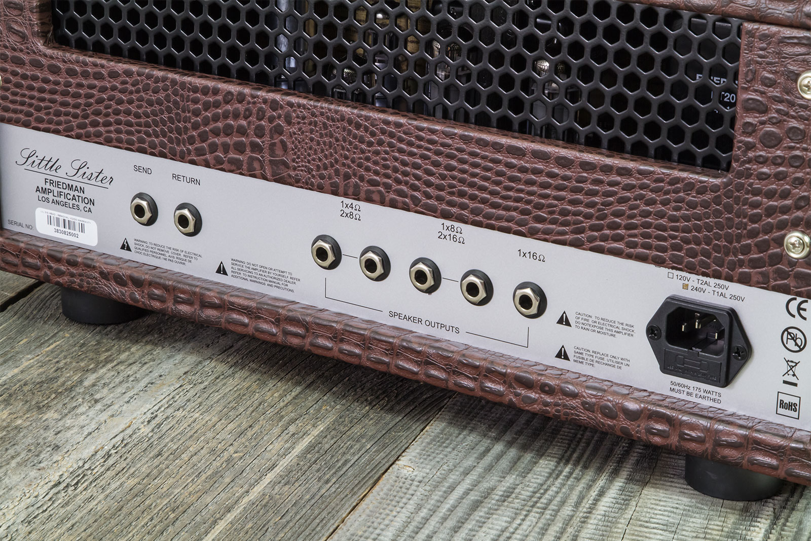 Friedman Amplification Little Sister Head 20w El84 Brown Gator Tolex - Gitaarversterker top - Variation 3