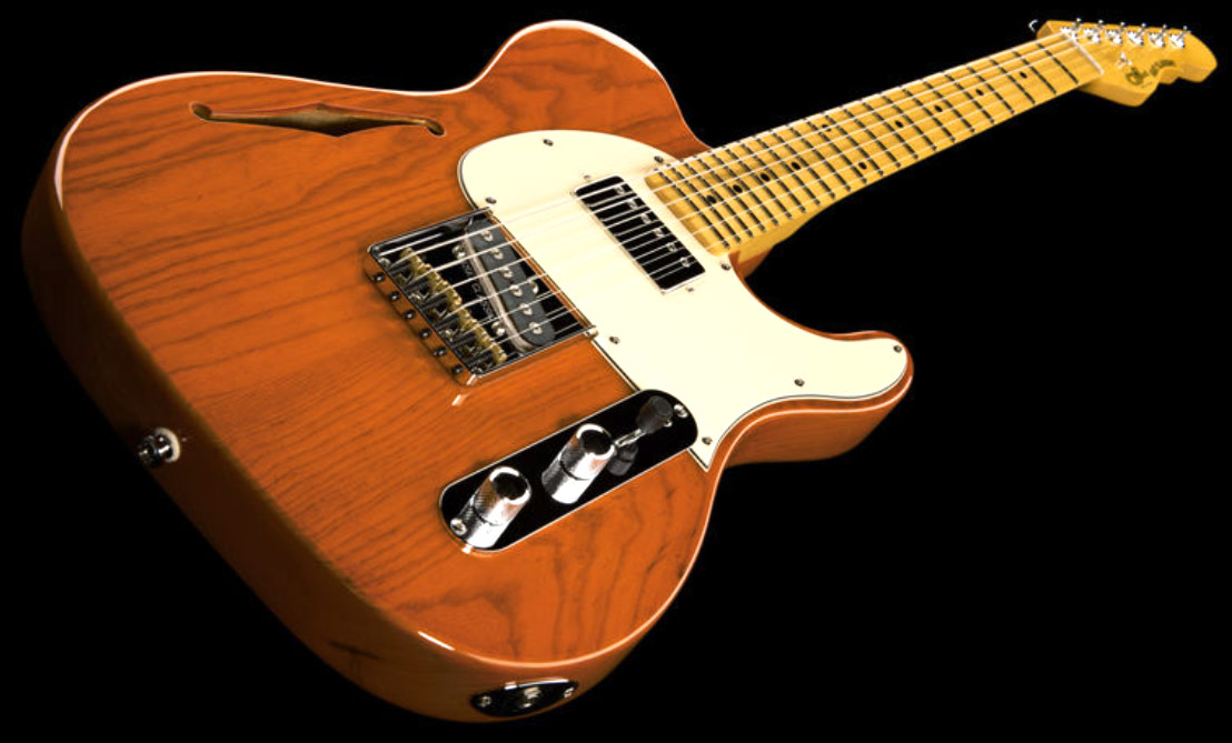 G&l Asat Classic Bluesboy Semi-hollow Tribute Hs Ht Mn - Clear Orange - Semi hollow elektriche gitaar - Variation 1