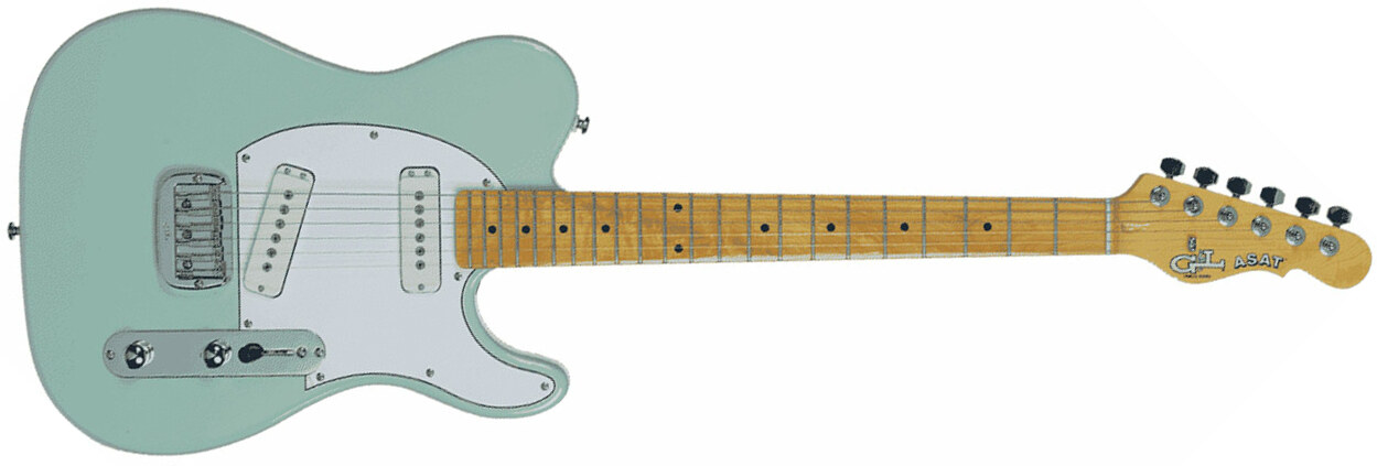 G&l Asat Special Tribute Ss Ht Mn - Surf Green - Televorm elektrische gitaar - Main picture