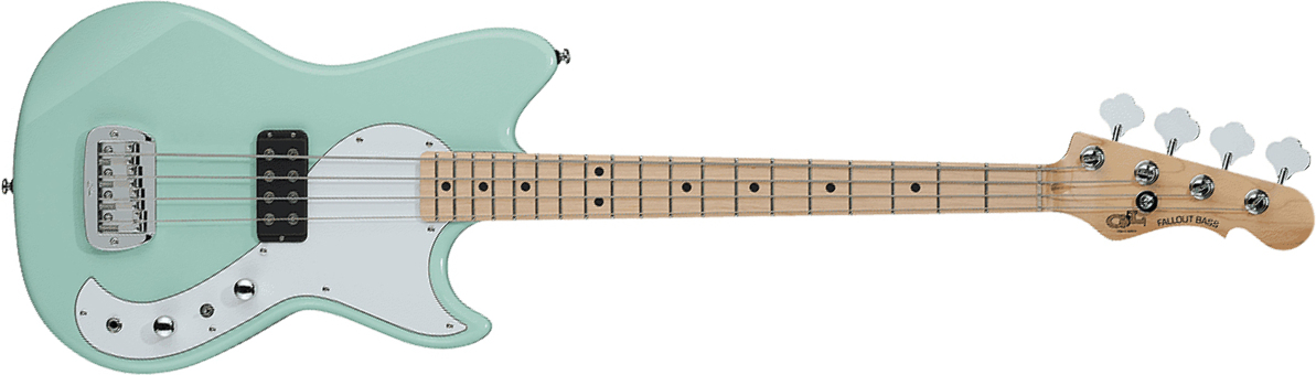 G&l Fallout Shortscale Bass Tribute Mn - Surf Green - Solid body elektrische bas - Main picture