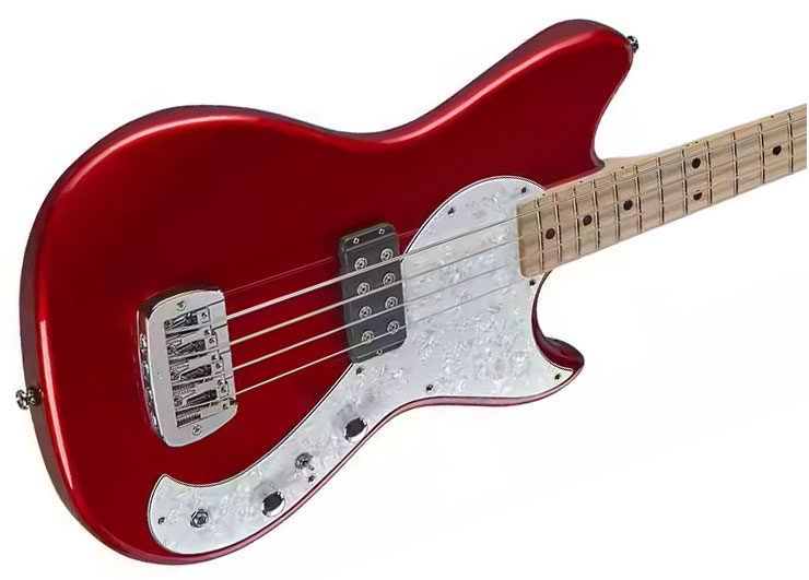 G&l Fallout Shortscale Bass Tribute Shsc Rw - Candy Apple Red - Solid body elektrische bas - Variation 2