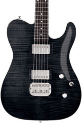 Televorm elektrische gitaar G&l ASAT Deluxe Carved Top Tribute - Trans black
