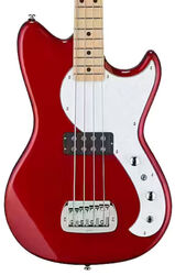 Solid body elektrische bas G&l Tribute Fallout Shortscale Bass (RW) - Candy apple red