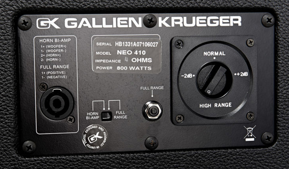Gallien Krueger Neo 410 Bass Enclosure 4x10 800w 4-ohms - Speakerkast voor bas - Variation 3