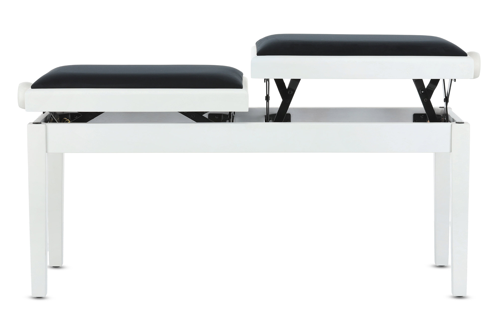 Gewa Banquette Piano Deluxe Double Blanc Mat - Pianobank - Variation 6
