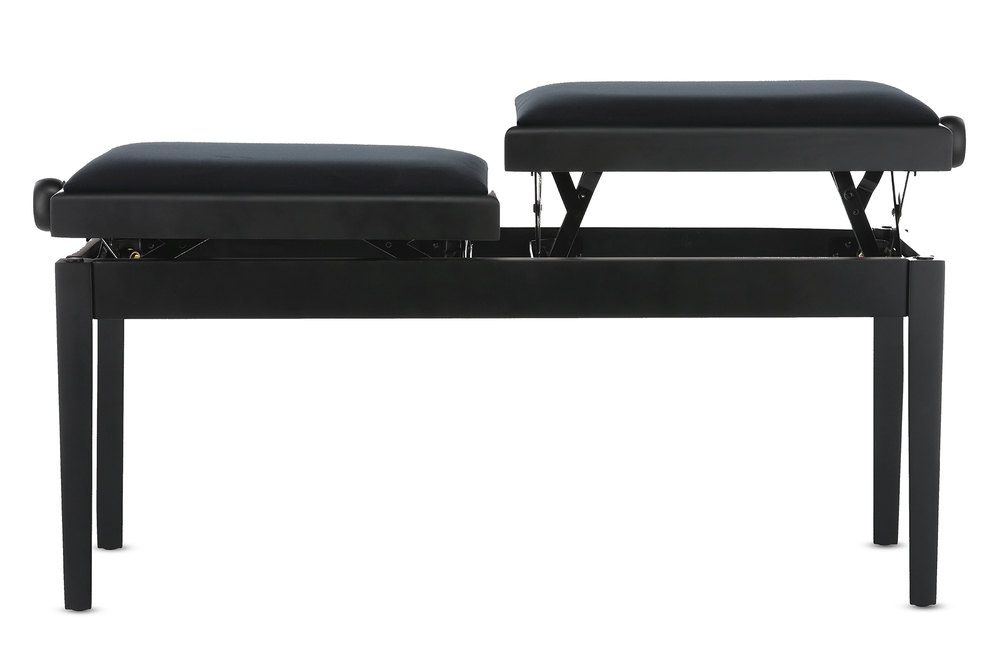 Gewa Banquette Piano Deluxe Double Noir Mat - Pianobank - Variation 6