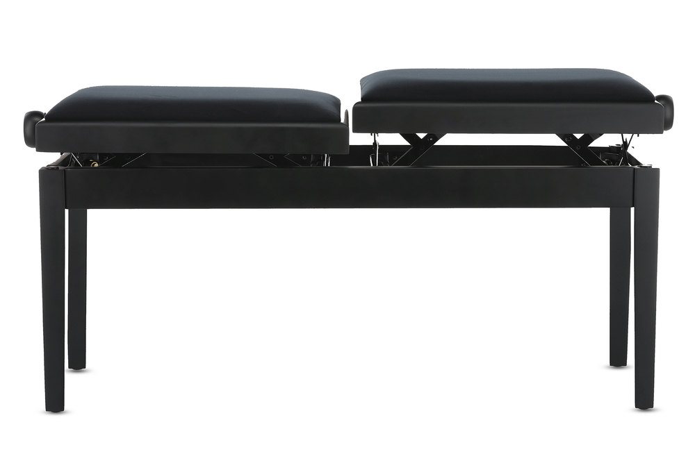 Gewa Banquette Piano Deluxe Double Noir Mat - Pianobank - Variation 7