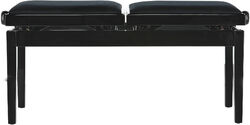 Pianobank Gewa BANQUETTE PIANO DELUXE DOUBLE NOIR BRILLANT