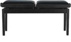 Pianobank Gewa BANQUETTE PIANO DELUXE DOUBLE NOIR MAT