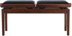 Pianobank Gewa BANQUETTE PIANO DELUXE DOUBLE NOYER MAT