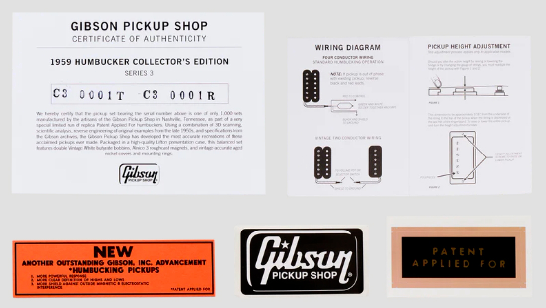 Gibson Collectors Edition 1959 Humbucker Series 3 Pickup Set - Elektrische gitaar pickup - Variation 3