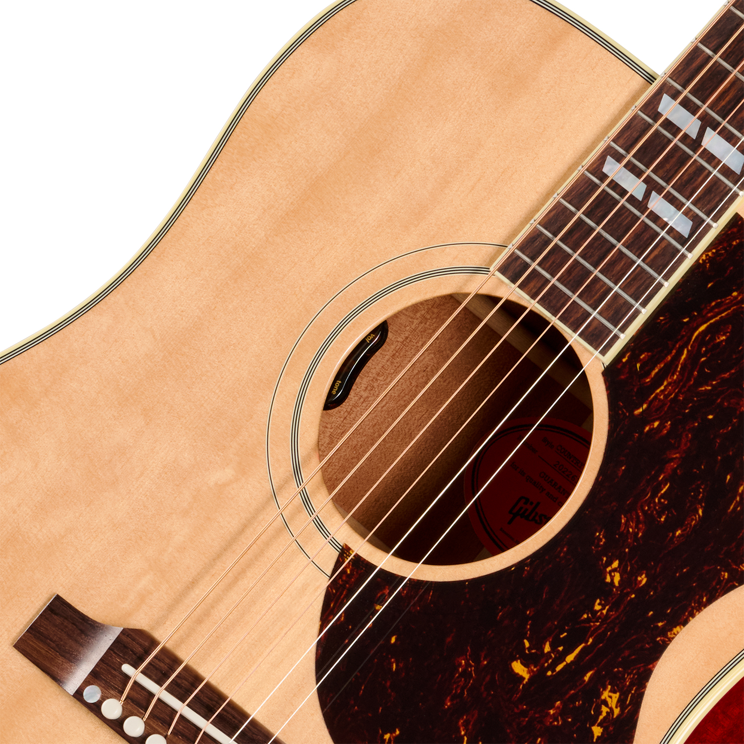 Gibson Country Western 60s Original (baggs Hifi Dna) Dreadnought Epicea Acajou Rw - Antique Natural - Folk gitaar - Variation 2