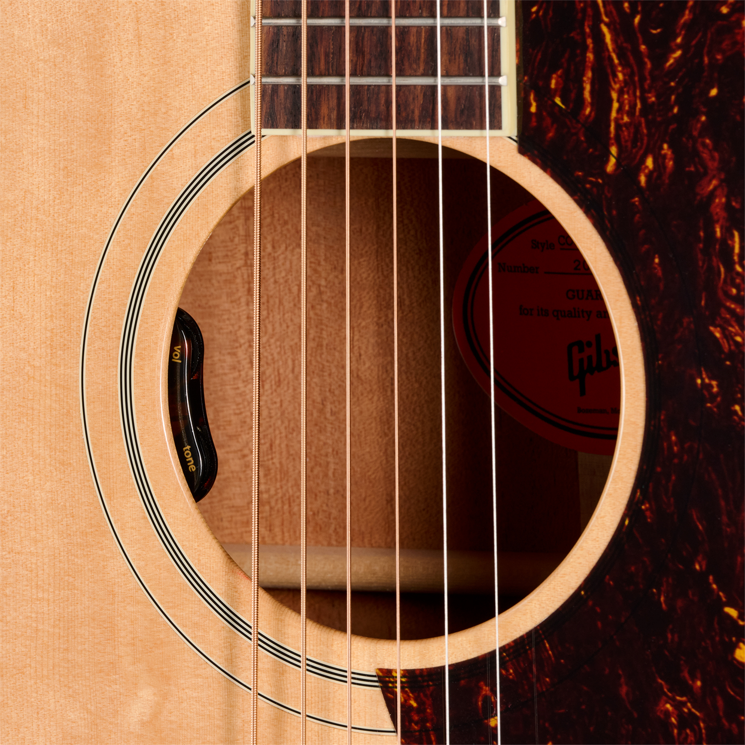 Gibson Country Western 60s Original (baggs Hifi Dna) Dreadnought Epicea Acajou Rw - Antique Natural - Folk gitaar - Variation 4