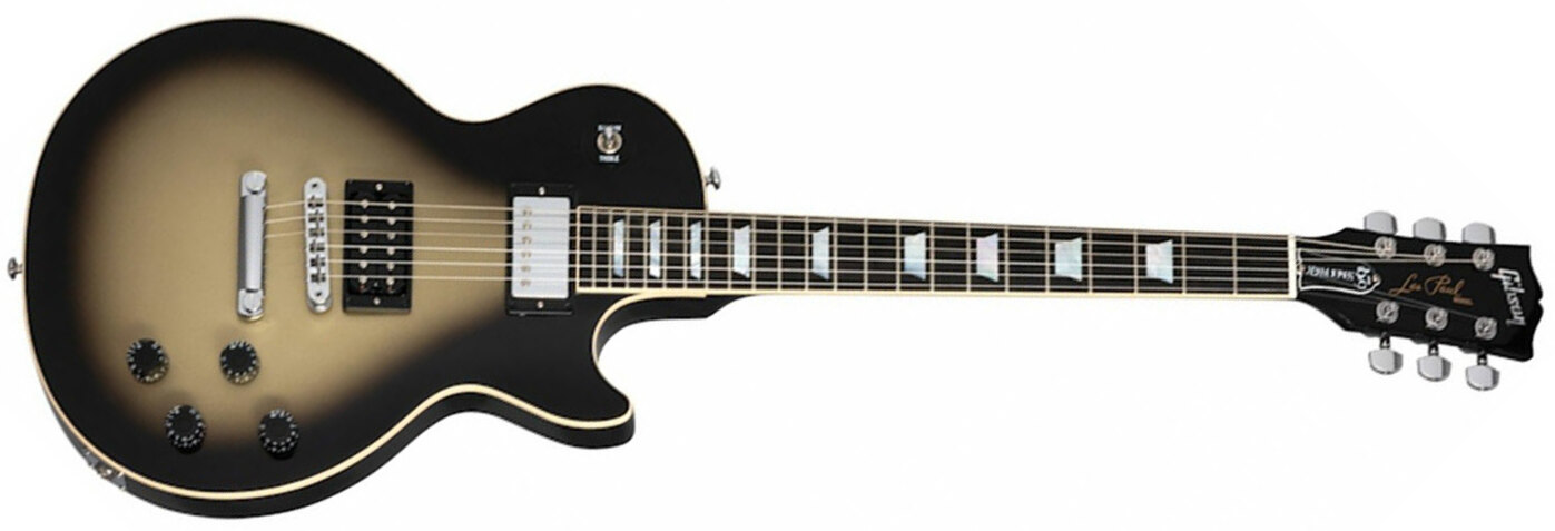 Gibson Adam Jones Les Paul Standard Signature 2h Ht Eb - Antique Silverburst - Enkel gesneden elektrische gitaar - Main picture