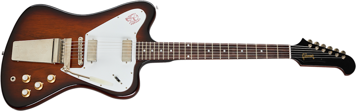 Gibson Custom Shop 1965 Non Reverse Firebird V Vibrola 2mh Trem Rw - Vos Vintage Sunburst - Retro-rock elektrische gitaar - Main picture
