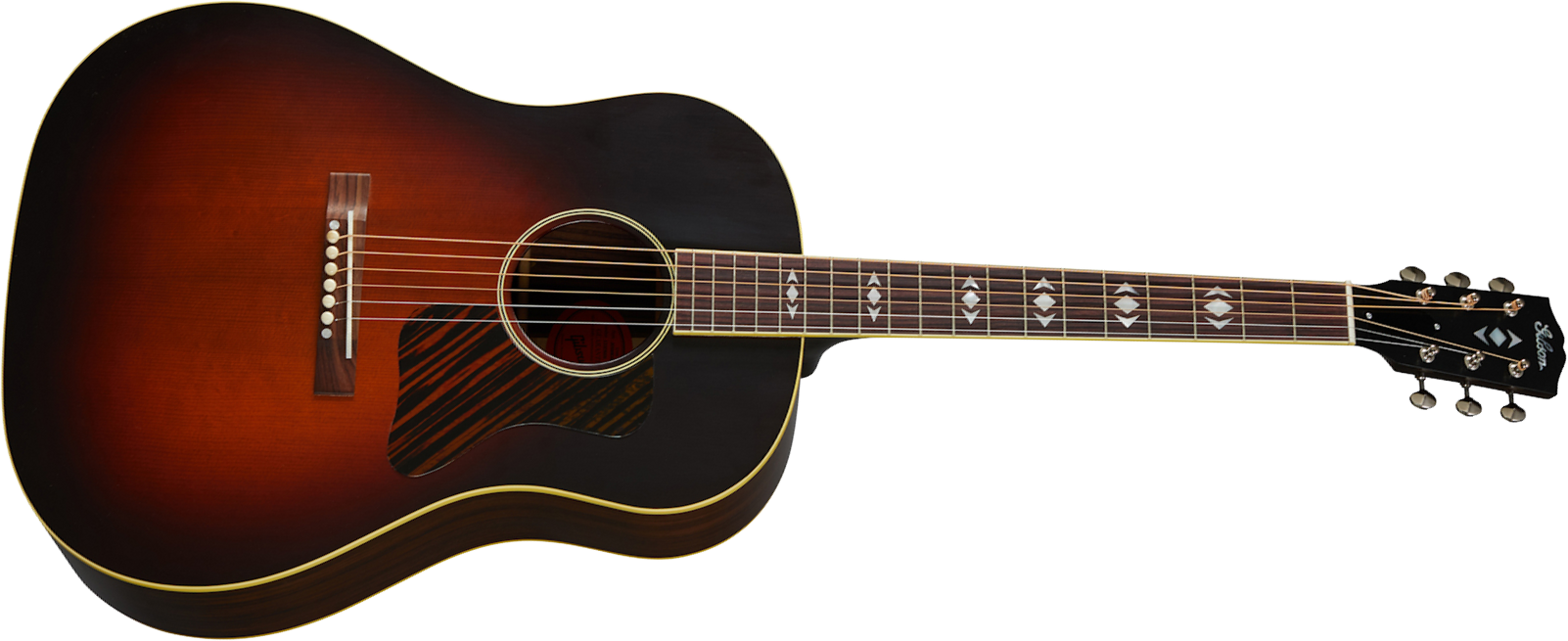 Gibson Custom Shop Advanced Jumbo 1936 Historic Dreadnought Epicea Palissandre Rw - Vos Vintage Sunburst - Westerngitaar & electro - Main picture