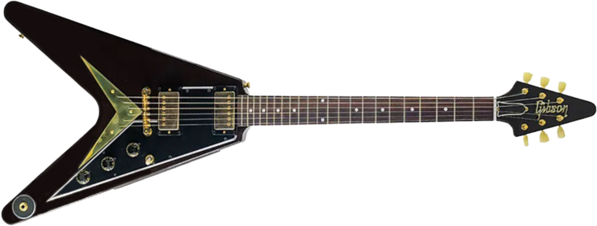 Gibson Custom Shop Flying V 1958 Mahogany Reissue 2h Ht Rw - Vos Oxblood - Retro-rock elektrische gitaar - Main picture