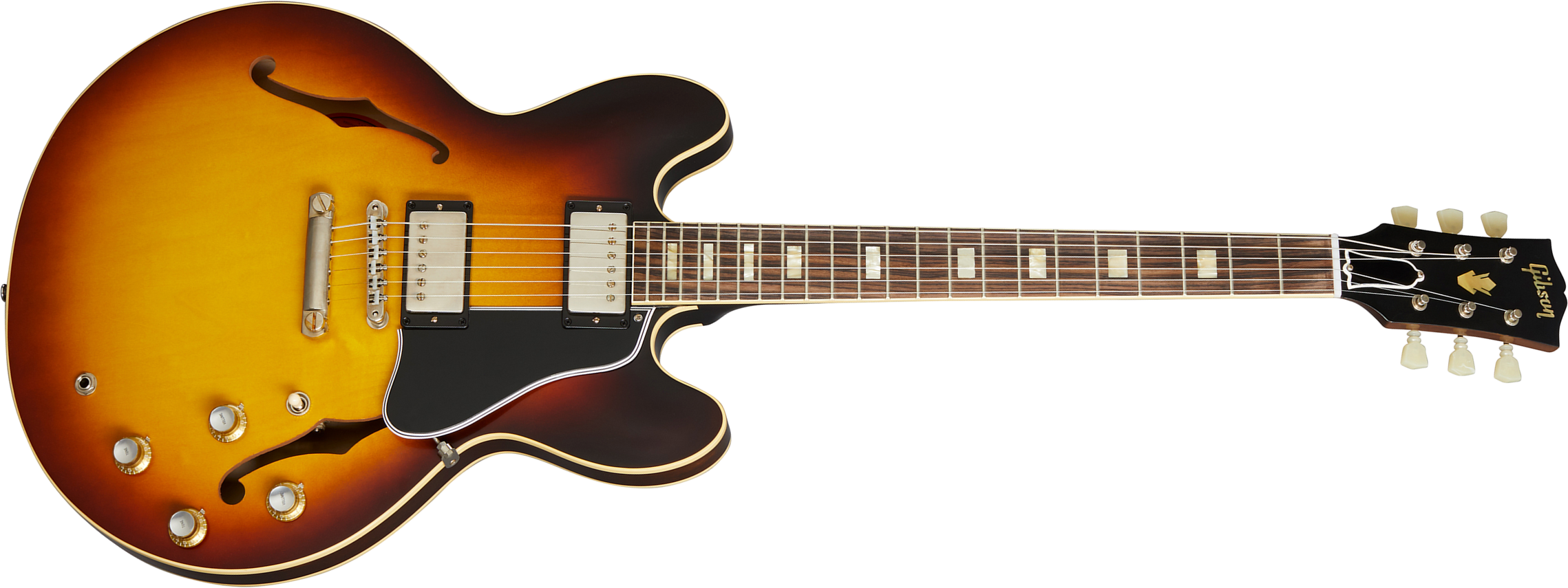 Gibson Custom Shop Historic Es-335 Reissue 1964 2h Ht Rw - Vos Vintage Burst - Semi hollow elektriche gitaar - Main picture