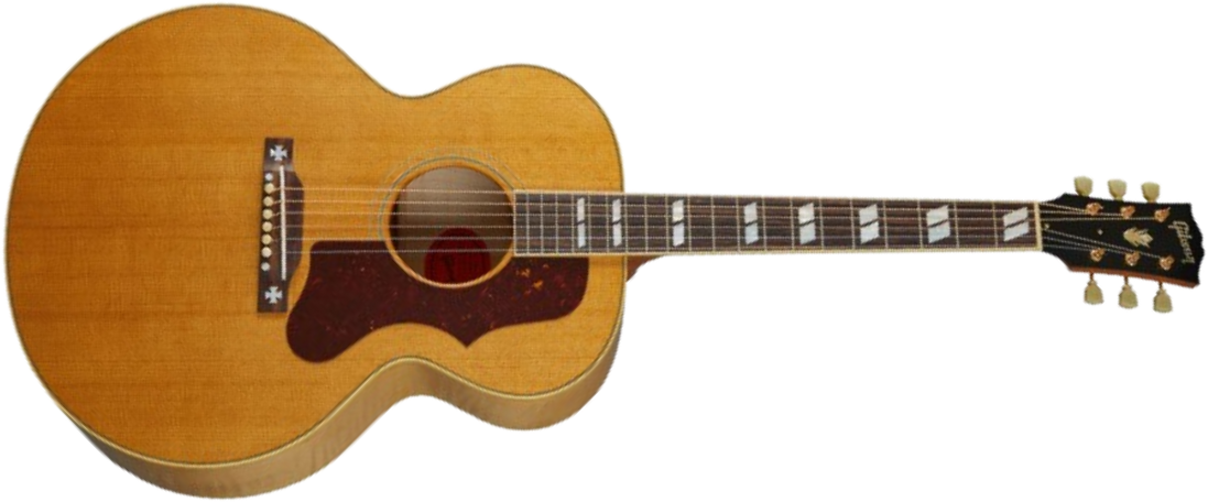 Gibson Custom Shop J-185 1952 Historic Jumbo Epicea Erable Rw - Vos Antique Natural - Folk gitaar - Main picture
