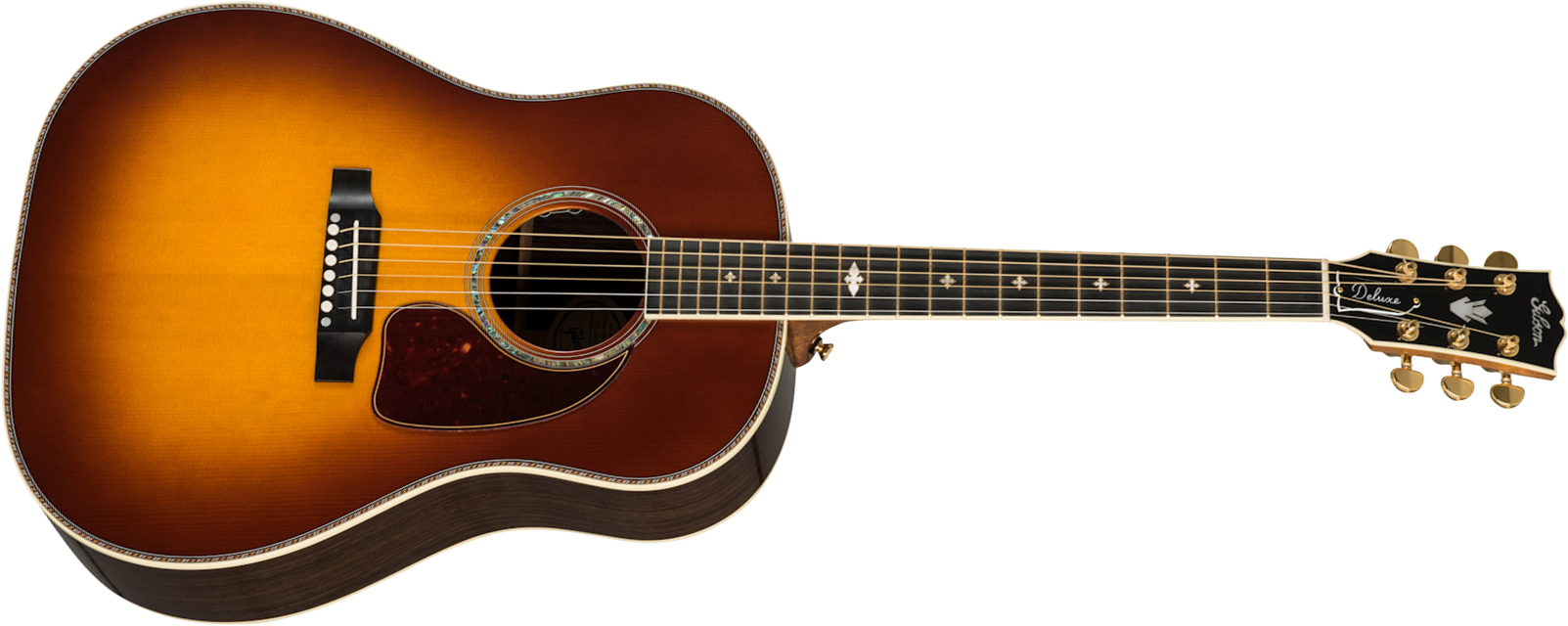 Gibson Custom Shop J-45 Deluxe Rosewood Dreadnought Epicea Palissandre Eb - Rosewood Burst - Westerngitaar & electro - Main picture