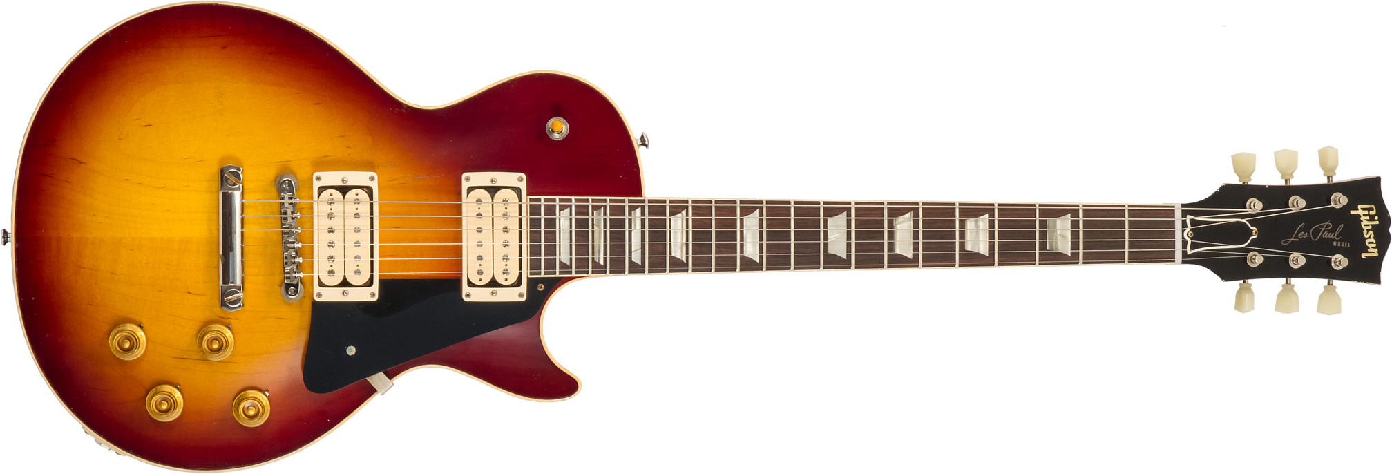 Gibson Custom Shop Jeff Beck Les Paul Standard 1959 Yardburst 2h Ht Rw #yb023 - Murphy Lab Aged Dark Cherry Sunburst - Enkel gesneden elektrische gita