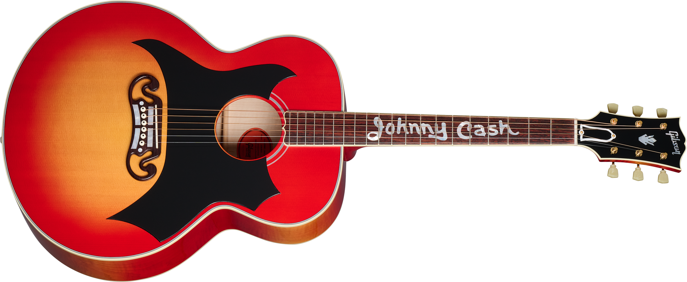 Gibson Custom Shop Johnny Cash Sj200 Tout Erable Rw - Vintage Cherry Sunburst - Volksgitaar - Main picture