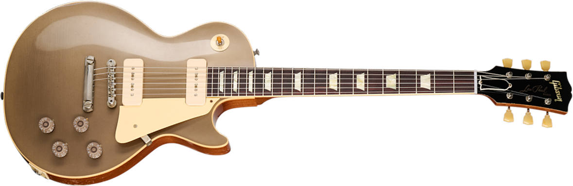 Gibson Custom Shop Les Paul 1955 Namm Show Commemorative 2s P90 Rw - Murphy Lab Light Aged Samoa Beige - Single cut gitaar - Main picture
